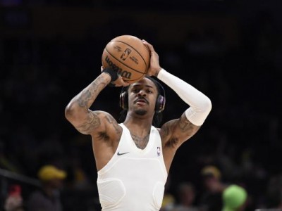 Ja Morant will be allowed to practice with the Memphis Grizzlies during his 25-game suspension. (Photo by Kevork Djansezian/Getty Images)