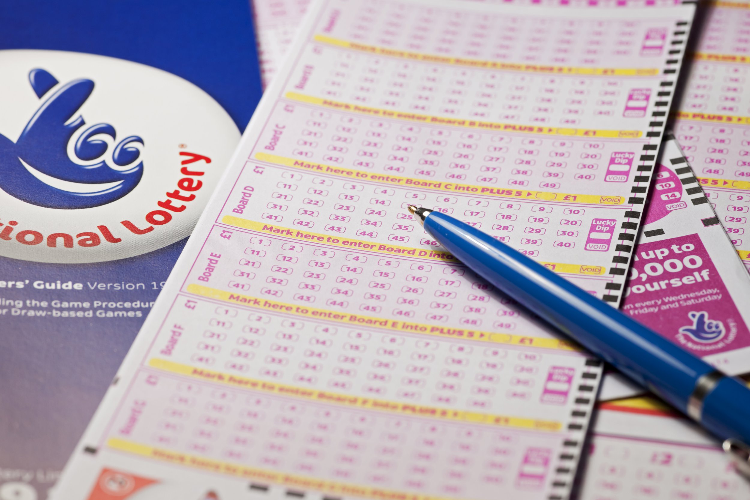 National Lottery card