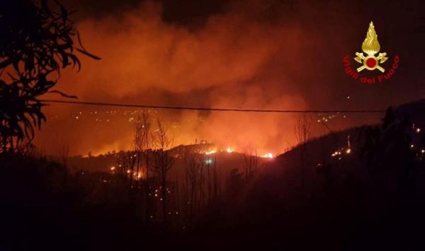 Palermo airport closed, two killed in north as fires and storms batter Italy