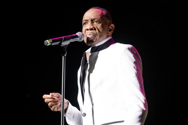 Freddie Jackson performs on stage in concert at Smart Financial Centre on May 14, 2023 in Sugar Land, Texas. 