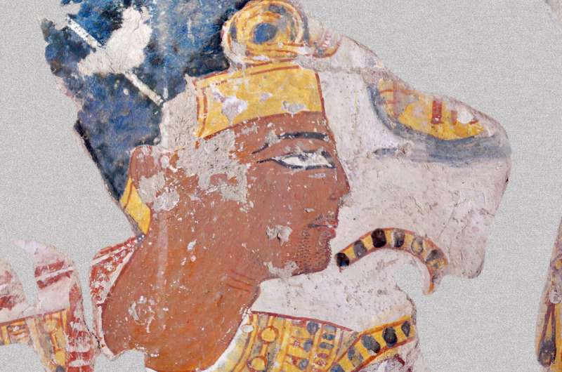 Hidden details of Egyptian paintings revealed by chemical imaging