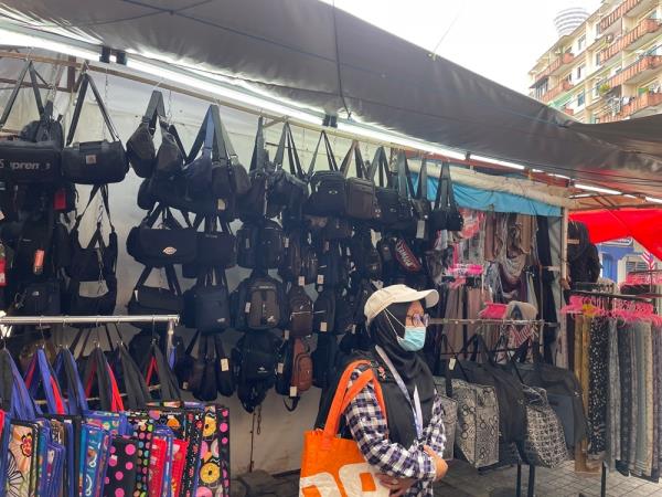 Buniess owners at Jalan Masjid India are worried about the future of their operations due to the significant drop in customer numbers. — Picture by Anis Zalani