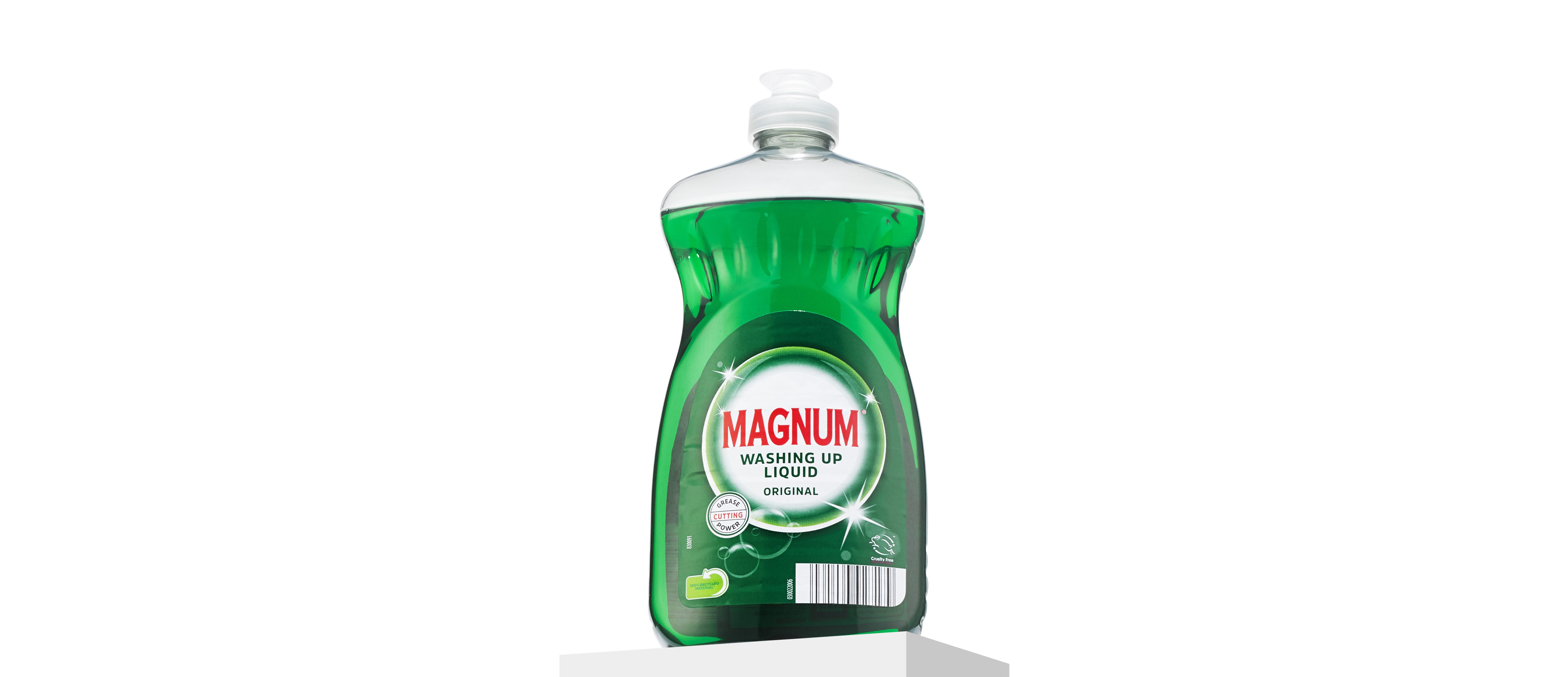 阿尔迪的绿色Magnum洗洁液