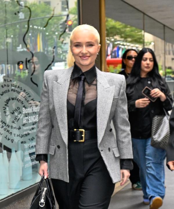 Actress Hayden Panettiere is seen at the "Today" show on Sept. 24, 2024 in New York City.