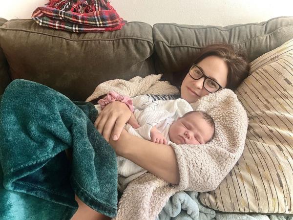Natasha with her daughter Lillybella.