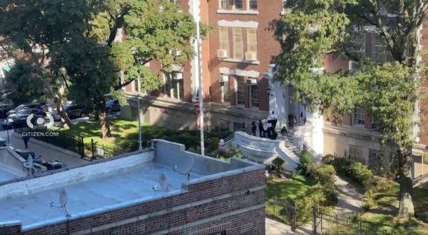One of the teens is in stable condition at Weill Cornell Medical Center and the other refused medical attention.