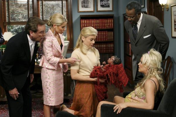 Robert Wagner, Kelly Ripa, Faith Ford, Ed Wheeler, Jenny McCarthy in "Hope and Faith"
