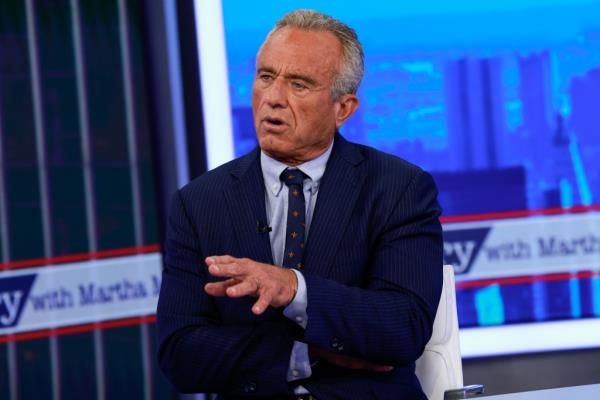 Robert F. Kennedy Jr. visits "The Story With Martha MacCallum" at Fox News Channel Studios on September 25, 2024 in New York City.