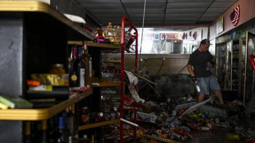 Florida store devastated by Hurricane Helene