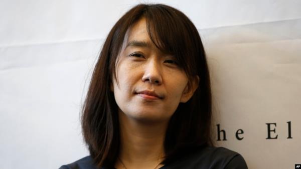 FILE - South Korean author Han Kang poses for the media during a news conference in Seoul, South Korea, May 24, 2016. Kang has won the Nobel Prize for Literature. 