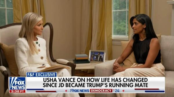 JD Vance's wife, Usha, sat down with 'Fox & Friends' co-host Ainsley Earhardt to discuss how their family has adjusted to life in the spotlight, what she considers to be the best advice and how she handles negative press.