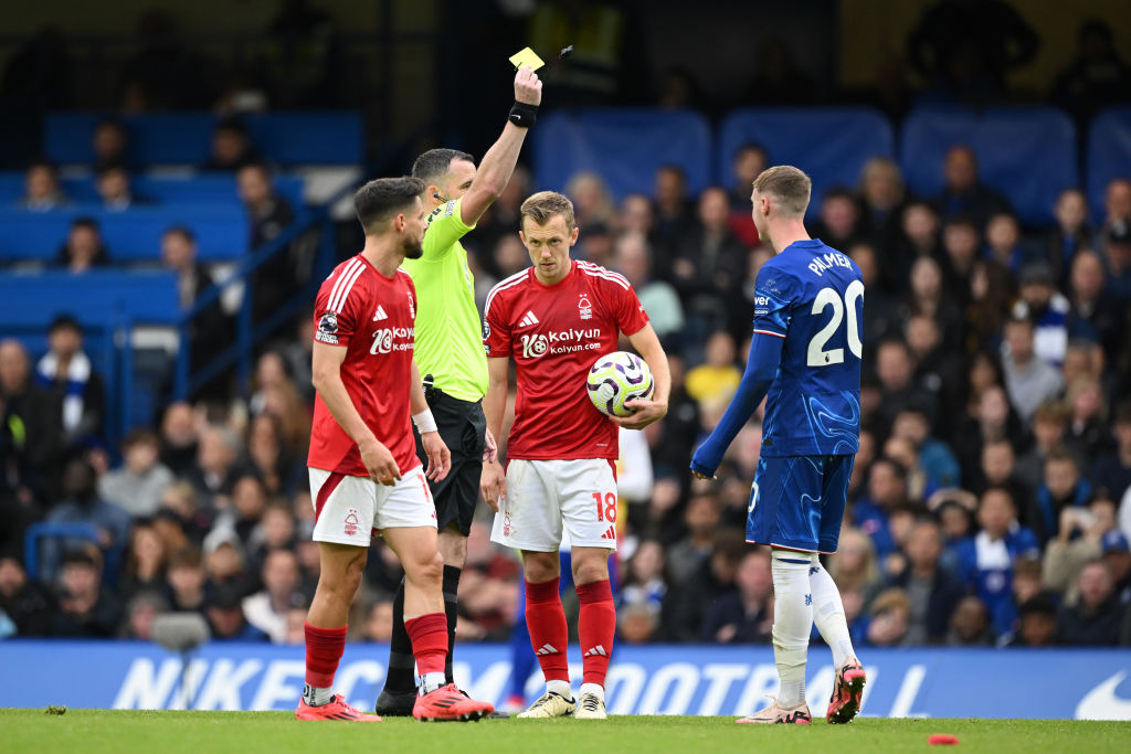Several Chelsea players went into the book