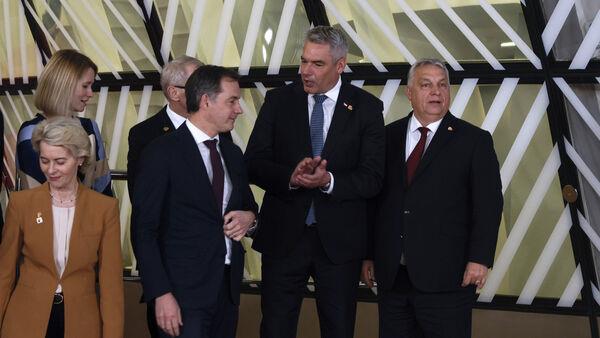 EU leaders at summit face challenge from Orban over promises to Ukraine