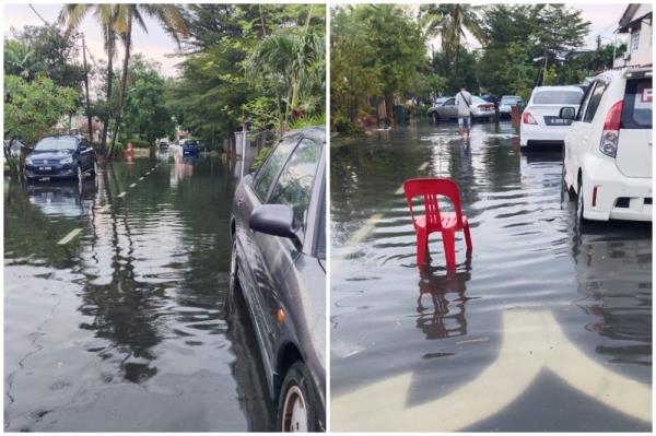 Parts of Klang flooded during heavy downpour, no major damage as rain stopped