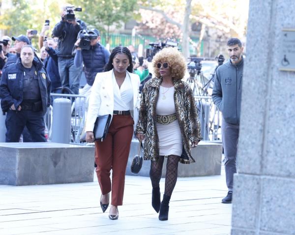 Janice Combs, the mother of Sean Combs walking into Federal Court at 500 Pearl Street in Manhattan, NY.