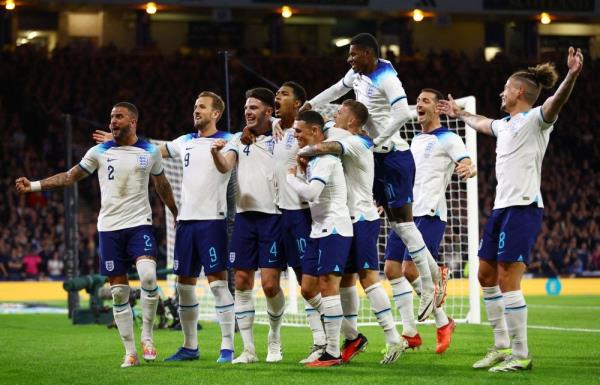 Bellingham shines as England cruise to victory in Scotland friendly