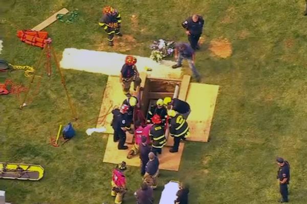 first responders in cemetery