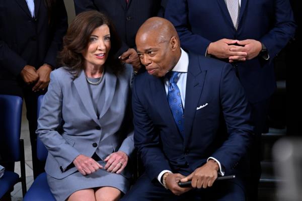 Mayor Eric Adams and NYS Governor Kathy Hochul 