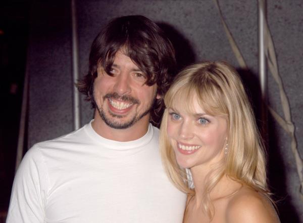 Dave Grohl of Foo Fighters and wife Jordyn Blum during Spike TV Presents The 2003 GQ Men of the Year Awards.