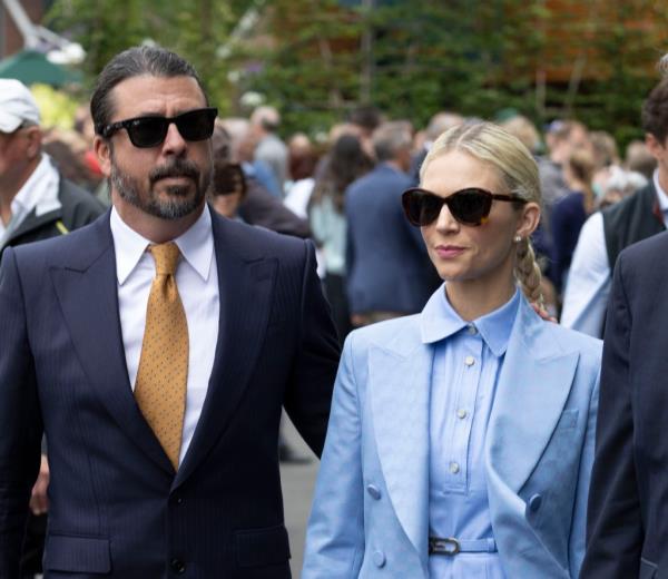 Foo Fighters Star Dave Grohl arrives at Wimbledon 2024 in London, England.