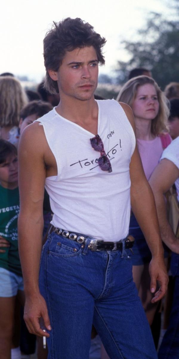 Rob Lowe in his "Brat Pack" heyday.