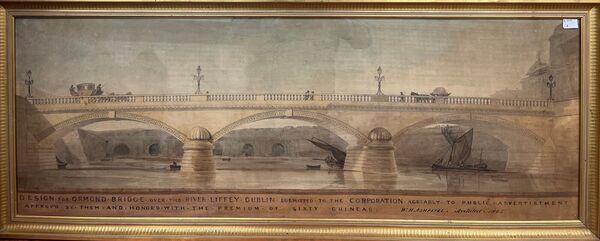 William Hurst Ashpitel's prizewinning 1805 design for Ormond Bridge, Dublin. William Hurst Ashpitel's prizewinning 1805 design for Ormond Bridge, Dublin.