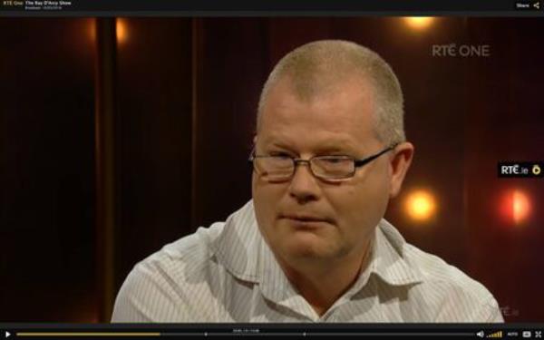 Richard Satchwell speaking of the disappearance of his wife Tina Satchwell on The Ray D'Arcy Show. Picture: RTÉ Richard Satchwell speaking of the disappearance of his wife Tina Satchwell on The Ray D'Arcy Show. Picture: RTÉ