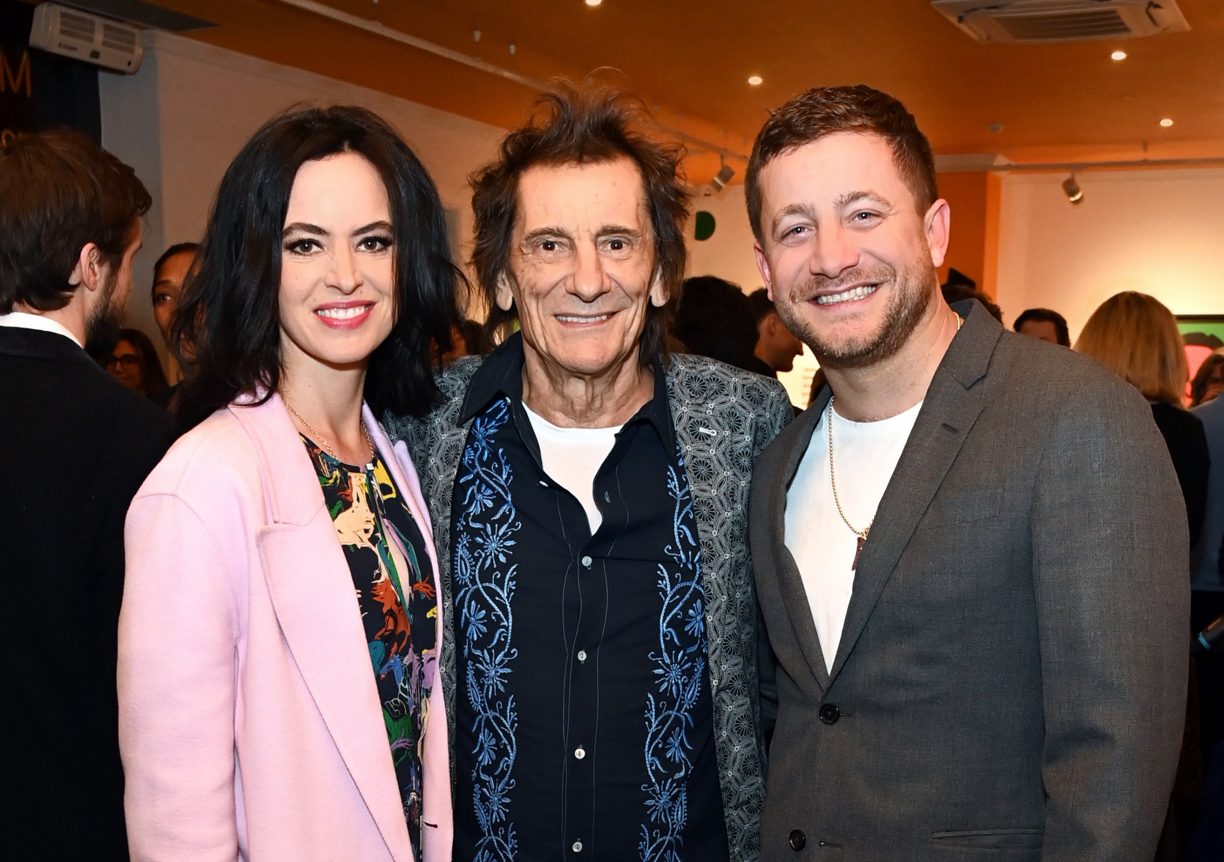 Ronnie Wood, Tyrone Wood and Sally