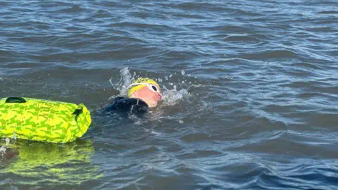 Family photo Harrison in the water