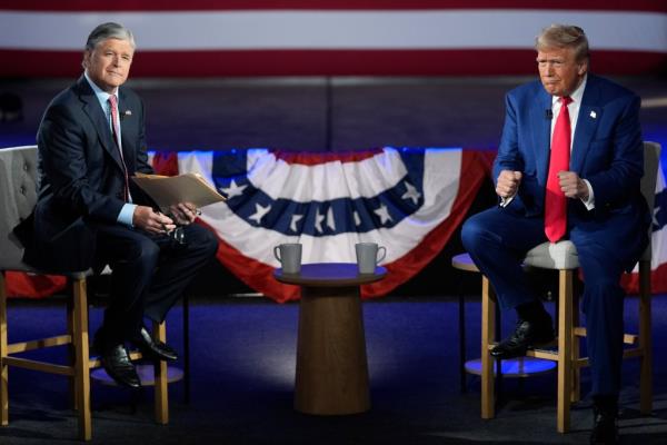 Sean Hannity and Donald Trump