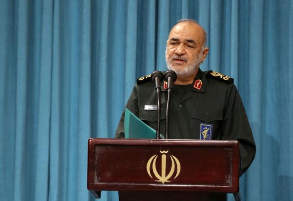 Islamic Revolutionary Guard Corps Commander-in-Chief Major General Hossein Salami during an August meeting with Iran's Supreme Leader this summer.