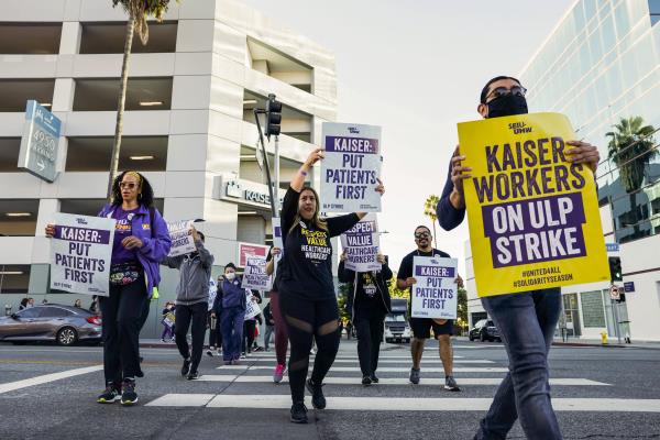Kaiser Permanente healthcare workers go on strike in California