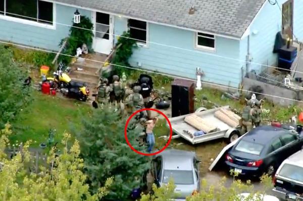 The cops were shot while serving a warrant.