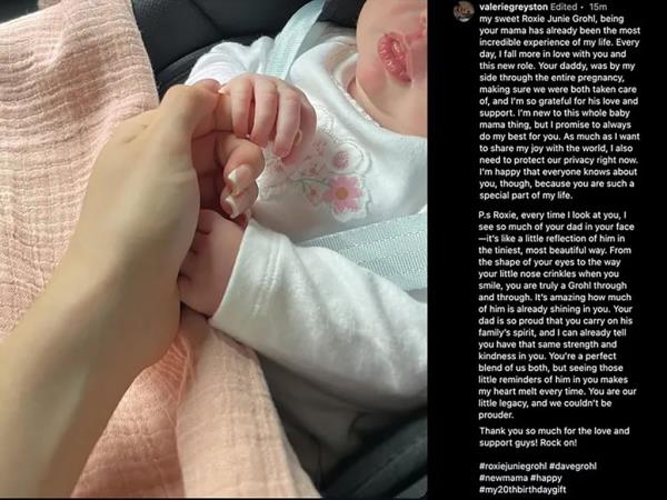 The fake post about Dave Grohl's new daughter