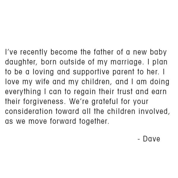 Dave Grohl's statement