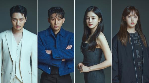 From left, Byun Yo-han, Go Jun, Ko Bo-gyeol and Kim Bo-ra star in the Korean drama production
