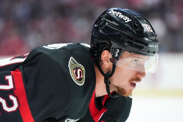 Thomas Chabot #72 of the Ottawa Senators