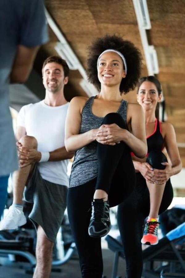 Try going at quieter times if you can – and get some gym clothes that you both feel good in and will make exercise feel easier