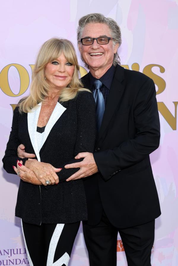 Kurt Russell and Goldie Hawn attend the 20th anniversary celebration of the Goldie Hawn Foundation and MindUP Gala in Beverly Hills on September 27, 2024.