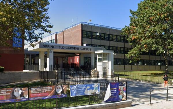 The boy was cut three times on the face when the feud erupted on the corner near Springfield Gardens High School on Springfield Boulevard near 143rd Road around 2:45 p.m., according to cops and police sources.