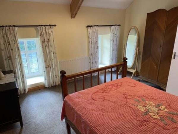 One of the five bedrooms