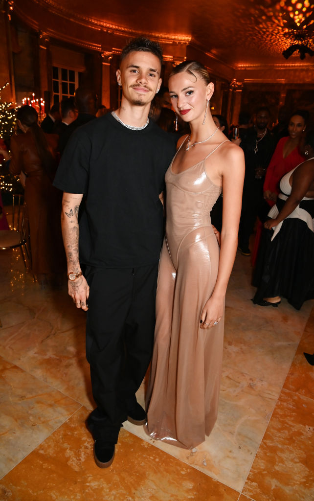 Romeo Beckham and Mie Regan