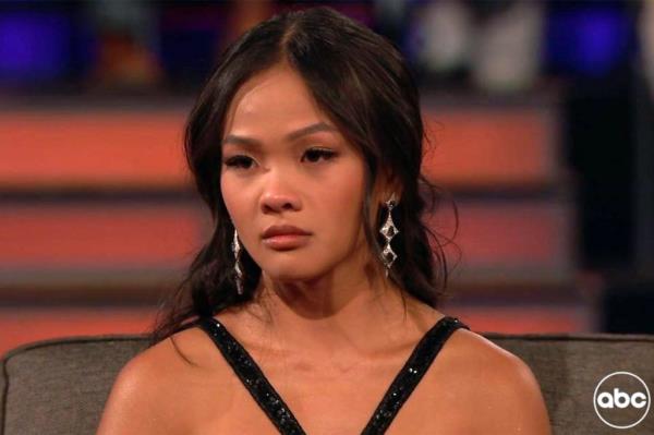 The tearful leading lady sobbed on live television while revealing Strader ghosted her.