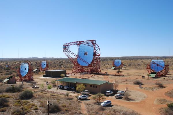 The High Energy Stereoscopic System (HESS) telescope observatory in Namibia.