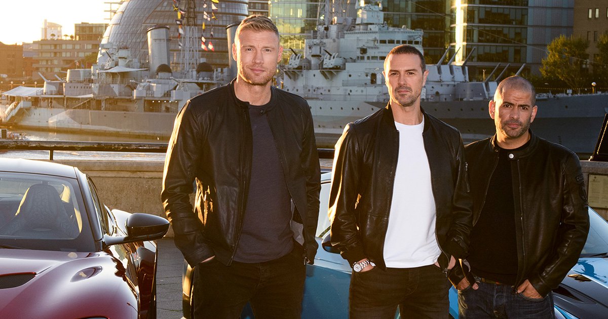 Andrew 'Freddie' Flintoff, Paddy McGuinness and Chris Harris
