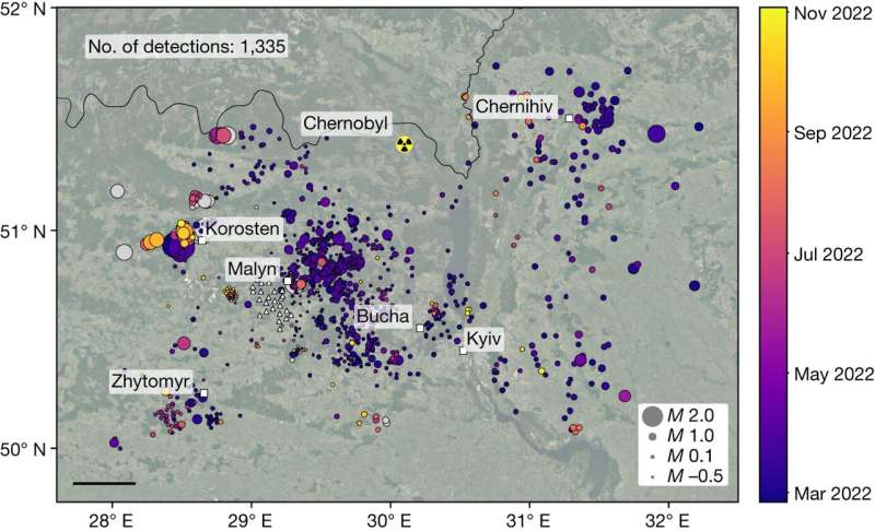 Tracking big explosions in the Ukraine war using earthquake sensing technology