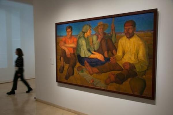 A work from the exhibition 'In the eye of the hurricane. Avant-garde in Ukraine, 1900-1930' at the Thyssen Museum in Madrid.