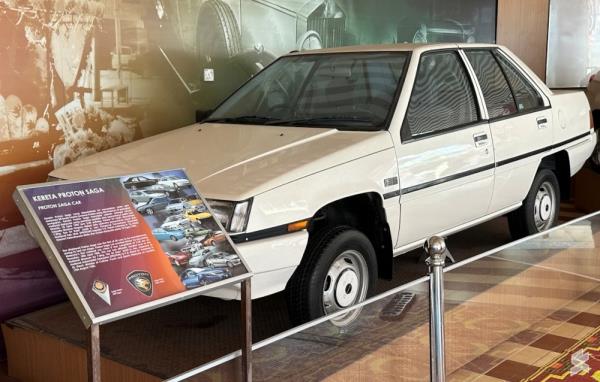 The model might be inspired by the white Proton Saga that is on display at Muzium Negara. — SoyaCincau pic