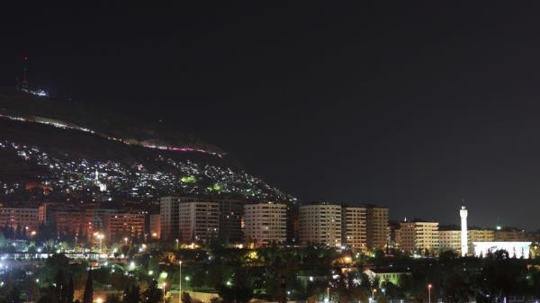 Damascus at night