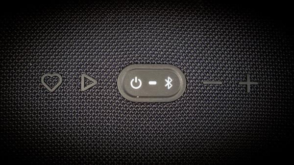The JBL Boombox 3 Wi-Fi physical controls. Picture: Noel Campion.